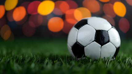 Fototapeta premium Soccer Fuball Mit Deutscher Flagge Stadion