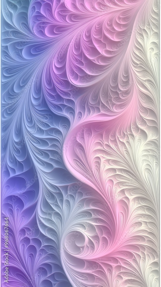 Poster abstract pastel swirls forming intricate pattern background