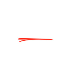Hand drawn doodle sketch red marker stroke emphases, mark