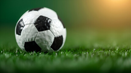 Fototapeta premium Soccer Fuball Mit Deutscher Flagge Stadion