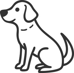 A dog is sitting on a white background