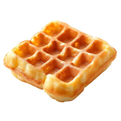 Delectable Hong Kong-Style Egg Waffle on Plain White Background