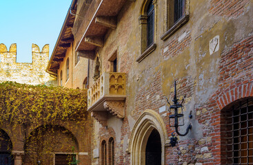 Juliet's house is a medieval civil building located in Via Cappello in Verona