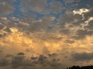 clouds at sunset