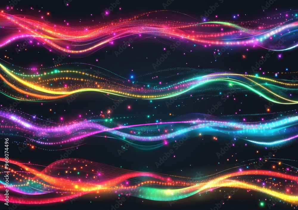 Aufkleber line art illustration featuring a collection of banner and header backgrounds with space for your me