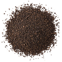 Close-up of a pile of black peppercorns.