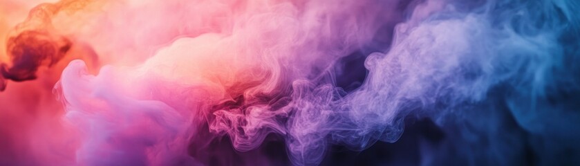 Fototapeta premium Abstract Swirling Smoke in Pink, Purple, and Blue Hues