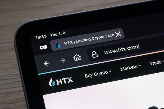 Website of HTX crypto exchange to buy and sell cryptocurrencies