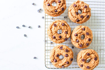 Chocolate Chip Baked Donuts
