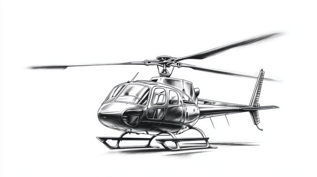 recommend clip art: Helicopter Sketch