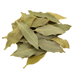 Fototapeta premium Dried bay leaves, a staple in many kitchens, offer a savory aroma and flavor to dishes.