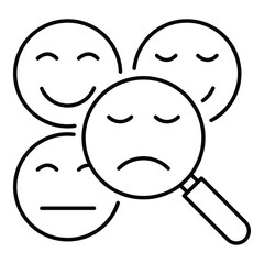 Emotion Recognition. Faces with varying expressions symbolizing emotion detection technology. Vector illustration.