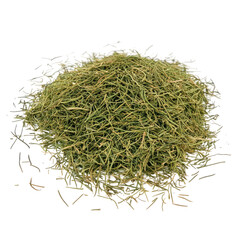 A pile of dried, green herbs, perfect for adding flavor and aroma to your cooking.