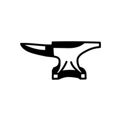 Anvil Glyph Icon, Vector illustration