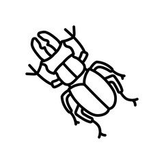 Artificial Bugs Outline Icon, Vector illustration