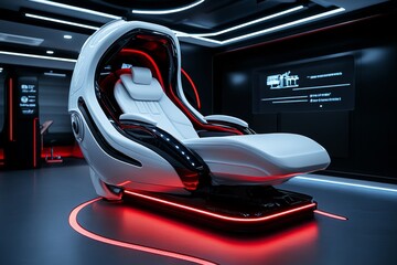 Alopecia Therapy Innovation and advanced treatments visualized in a futuristic scene, showcasing cutting-edge approaches for hair restoration