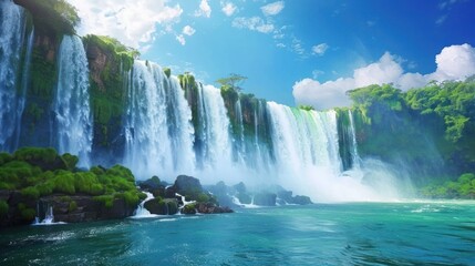 Fototapeta premium Iguazu Falls, a breathtaking natural wonder