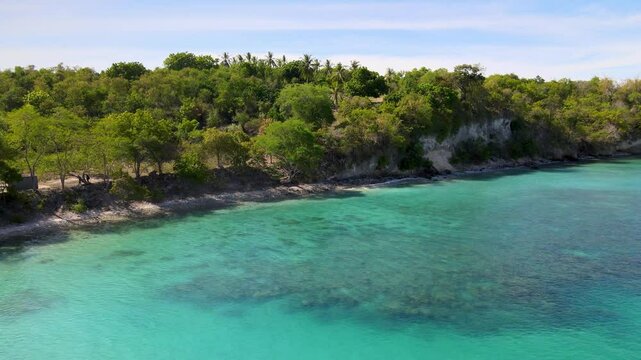 Rippling Waters by a Majestic Cliff Face