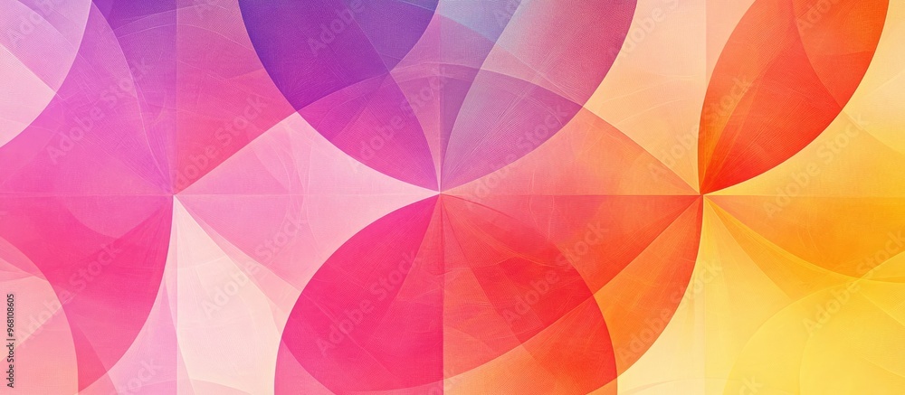 Aufkleber elegant abstract background featuring a multicolored circular geometric pattern