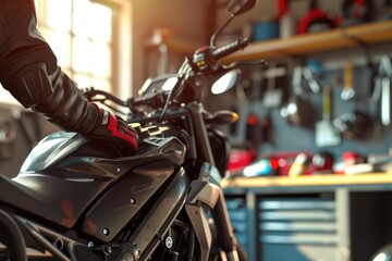 Charger Connected to Motorcycle Battery