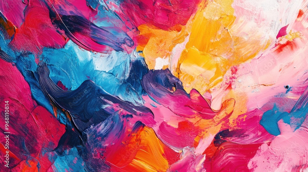 Poster vibrant textured background with an expressive and dynamic abstract design