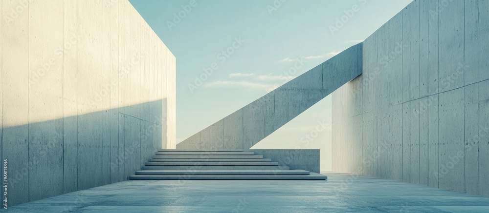 Poster Minimalist Surreal Architectural 3D Rendering
