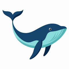Naklejka premium Vector design humpback whalefish
