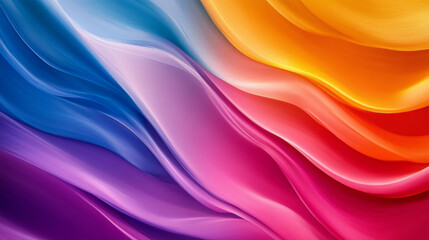 Obraz premium A colorful, flowing background with smooth, wavy lines.
