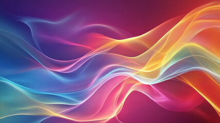 Obraz premium A colorful, flowing background with smooth, wavy lines.