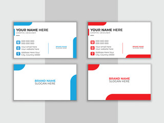 Modern Luxury Business Card Template with Abstract Customizable Layout and Elements. Professional, 
minimalist editable vector design for branding identity.