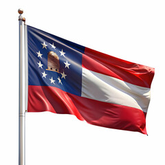 Naklejka premium Georgia flag design