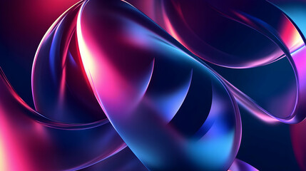 Futuristic abstract background with smooth gradients and lights