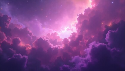Fototapeta premium Explosive nebula with rich, prismatic textures
