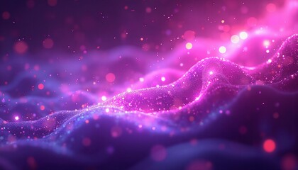 Obraz premium elegant abstract design with swirling motions and glowing orbs