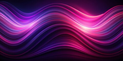 Abstract Pink and Purple Flowing Lines, digital art, abstract background, graphic design, texture, line art, wave