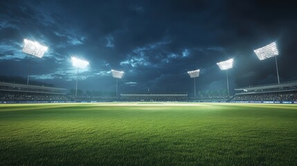 Night Cricket Stadium: Ready for Action