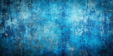 Obraz premium Blue Cracked Wall Texture, Background, Wall Art, Abstract ,texture, abstract, wall