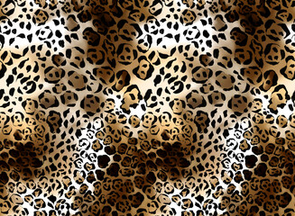 Leopard and zebra pattern design, illustration background, brown leopard and zebra design pattern.