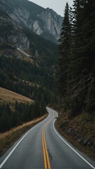 mountain road in the mountains