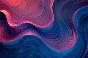 Fototapeta premium Vibrant Waves of Color: A Dynamic Abstract Design