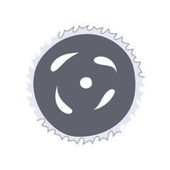 precision circular saw blade cartoon. durability angle, rotation power, motor handheld precision circular saw blade sign. isolated symbol vector illustration