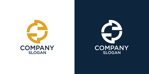 letter s simple abstract monogram logo vector design