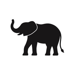 Obraz premium a elephant vector silhouette, 