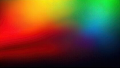Obraz premium Vivid Spectrum Gradient. Blurred Abstract Background Transitioning from Warm Reds and Oranges to Cool Greens and Blues, Featuring Soft Color Blending and Subtle Texture for a Dynamic, Modern Visual 