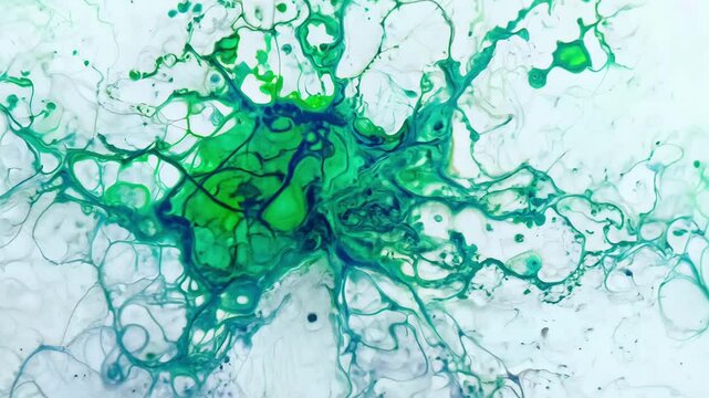 Mold fungus close-up with characteristic texture and shades of blue and green. Concept of fungal growth, spores, microbiological research, decay, fungi, biological processes