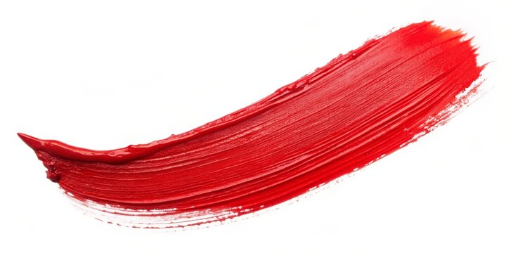 Red Lipstick Swatch A Bold and Vibrant Brush Stroke, lipstick , makeup , beauty