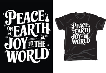 Merry Christmas typography T-Shirts Design