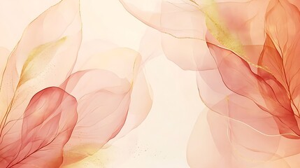 Abstract art background. Luxury minimal style wallpaper with golden line art foliage, gold glitter, watercolor texture. background for banner, poster, wedding card, decoration. Generative Ai