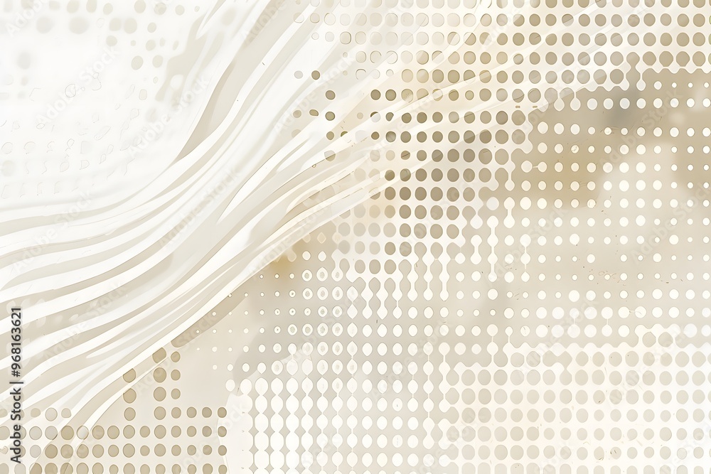 Poster abstract textured background with soft waves and dotted patterns