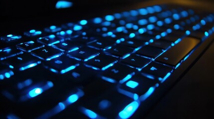 Blue Backlit Keyboard